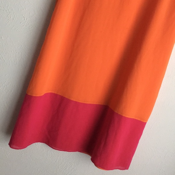 Erin Featherston silk color block shift dress 10 - Picture 2 of 8